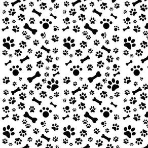 Papel De Parede Pastas E Ossos Preto E Branco Autocolante