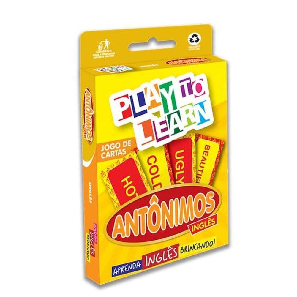 Play To Learn - Antônimos - Jogo De Cartas