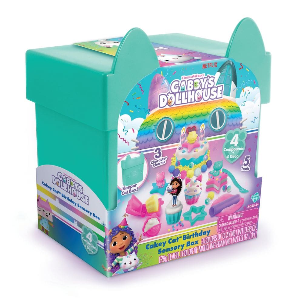 Sensory Box Canal Toys Gabby`s Dollhouse Cakey Cat Aniversário