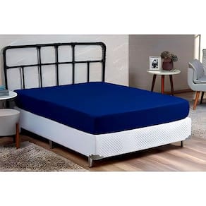 Lençol Cama Casal Padrao Avulso C/Elástico Premiun Liso