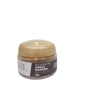 Escalda Pés Argila Marrom 50 G