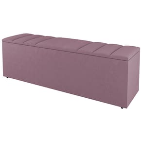 Calçadeira Baú Queen Size Grace 160cm Suede Rosé - Abmaza