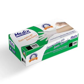 Luva de Látex sem Pó M c/100 - Medix