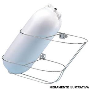 Suporte Inox Duplo Para Defensas 19Cm F1, G2, G3 E G4