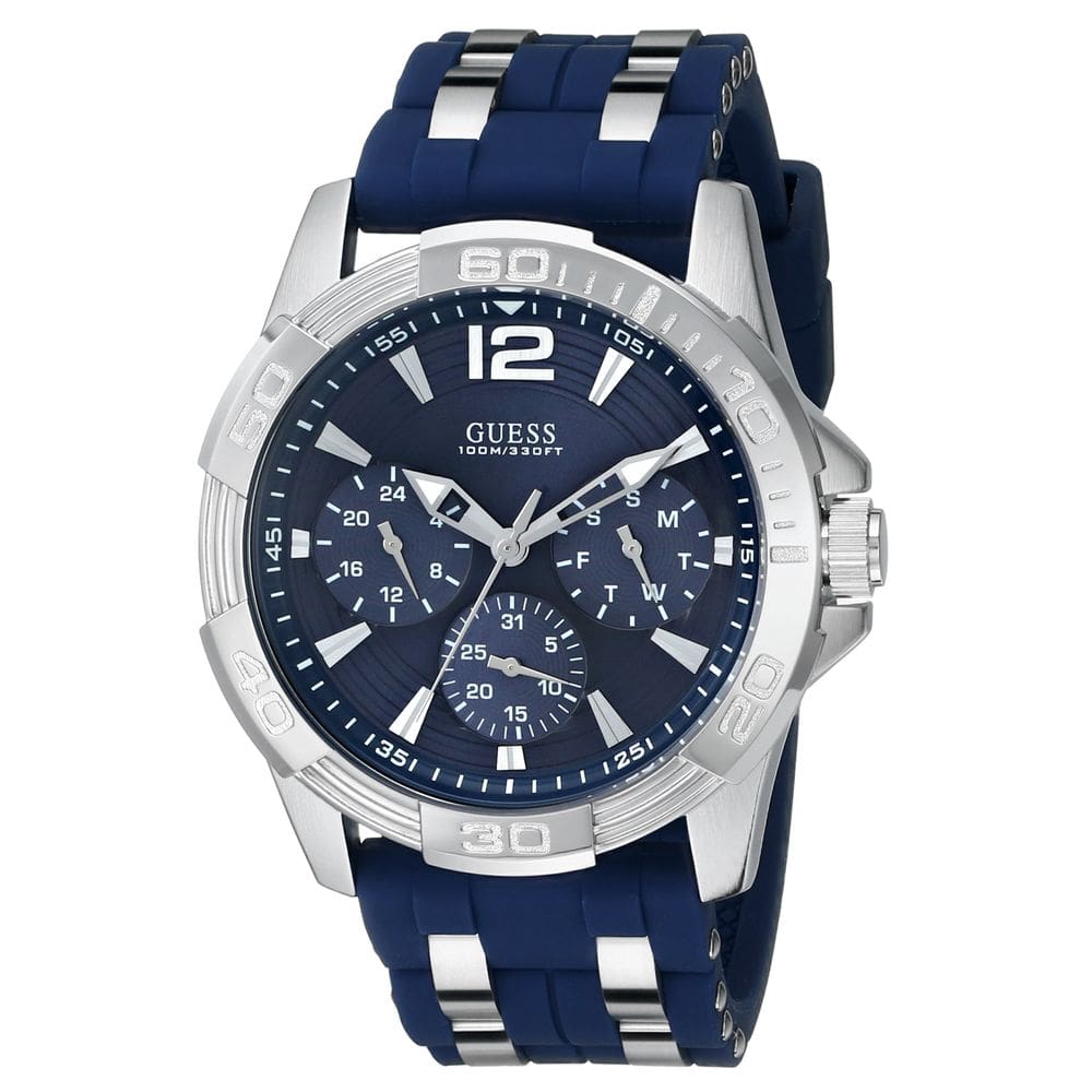Relógio GUESS Iconic Blue em aço inoxidável em silicone U0366G2