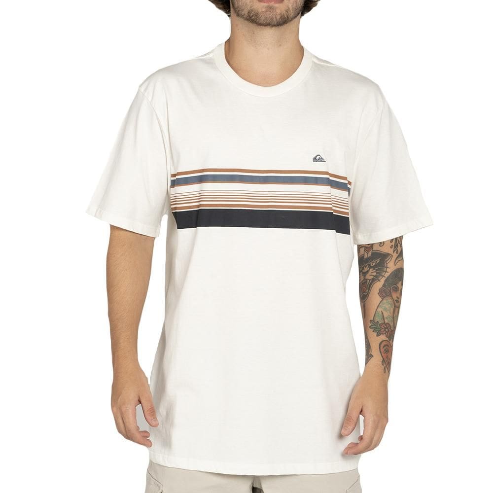 Camiseta Quiksilver Banner WT25 Masculina Snow White