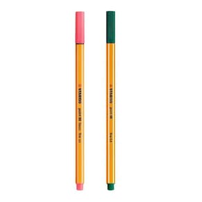 Caneta Fineliner 0.4mm Point 88 2 Unidades - Stabilo