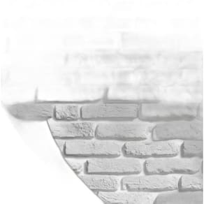 Papel De Parede Tijolinho Auto Colante Branco