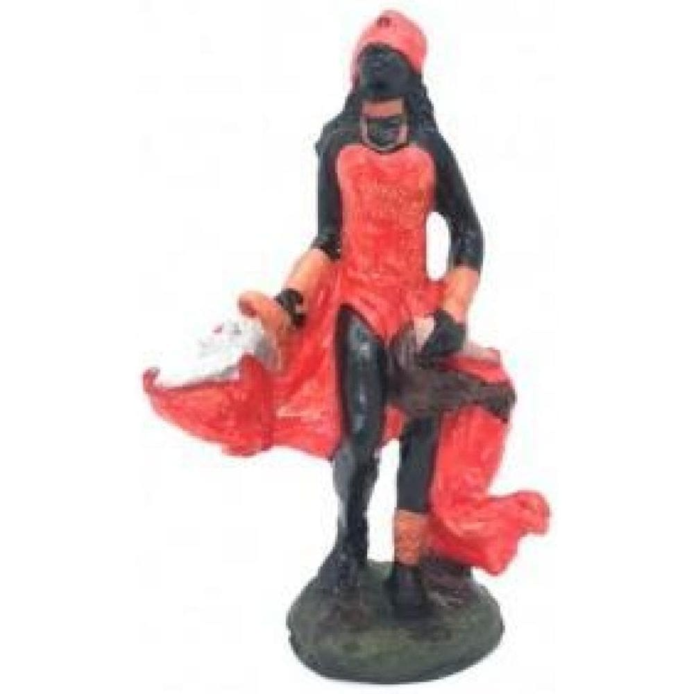 Escultura Iansa Vermelha 14 Cm Em Resina