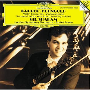 CD de áudio Barber Concerto para violino e orquestra, op. 14