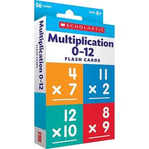 Multiplication 0-12 - Scholastic Flash Cards