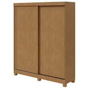 Guarda Roupa Solteiro 2 Portas Zeine Lopas Amêndoa