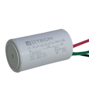 Capacitor P/ Ventilador 3 Fios 1,5 + 2,5uf 50/60hz 250v