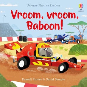 Vroom, Vroom, Baboon! - Usborne Phonics Readers