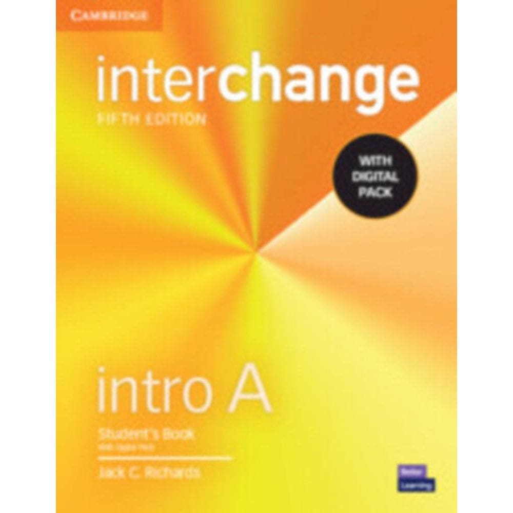 Interchange Intro A - Student`s Book With Digital Pack 5Th Edition