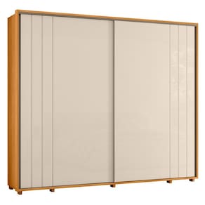 Guarda Roupa Casal Dalí Ripado 2 Portas Deslizantes - Madetec
