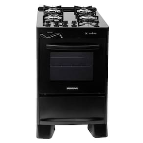 Fogão Suggar Neo Glass 5 Bocas Com Acendimento Automático Preto