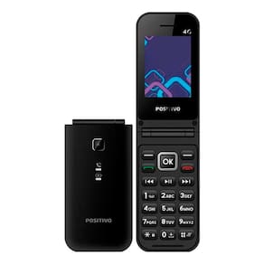 Celular Flip Para Idoso Com Botão SOS, Dual Chip e P51 Positivo Preto