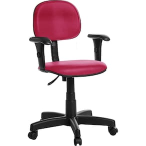 Cadeira Secretaria Rosa Viena | Malha | Espuma | Base Giratória