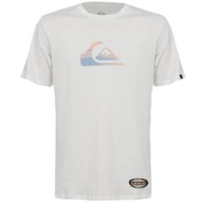 Camiseta Quiksilver Gradient Logo Signature WT25 Branco