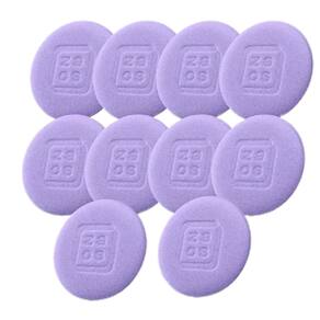 Kit 10 Aplicadores de Espuma Automotivo 11X2cm Zacs