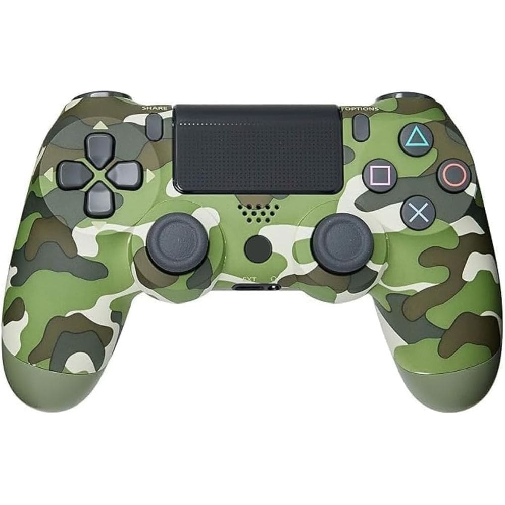 Controle Joystick Sem Fio Compatível com PS4, PC, Play.Station 4 Camuflado Verde