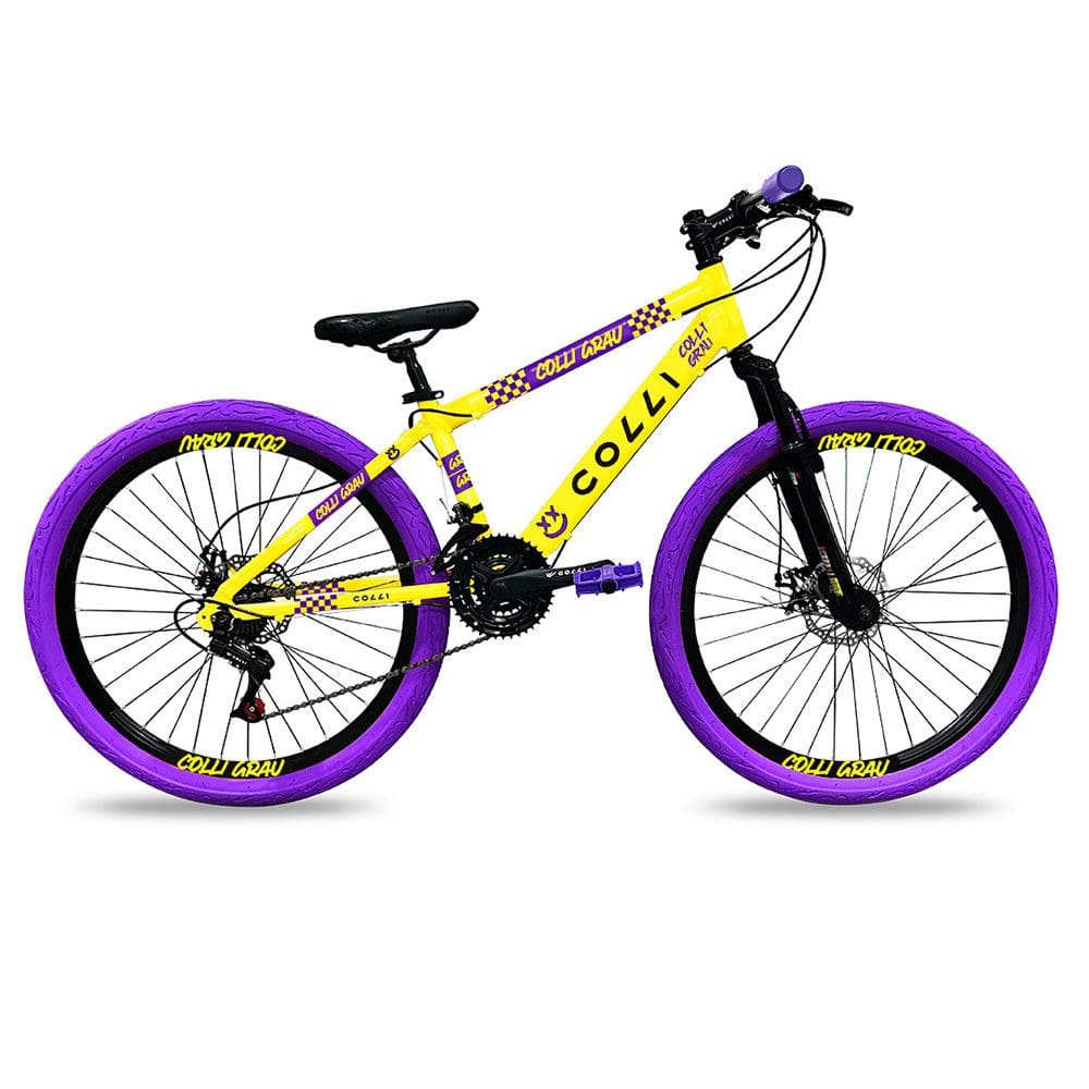 Bicicleta Colli Grau Aro 26 21 Marchas Freios a Disco Suspensão Dianteira
