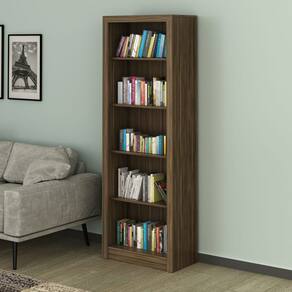 Estante Multiuso com 5 Prateleiras 171x60 Cm ME4104 Nogal