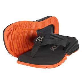 Chinelo Sandália Kenner Orak Preto/Laranja 1901022100-6