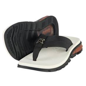 Chinelo Sandália Kenner Orak Branco/Preto/Laranja 1901022100-5
