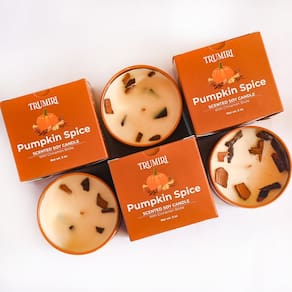Velas perfumadas TRUMIRI Pumpkin Spice 150 ml, pacote com 3
