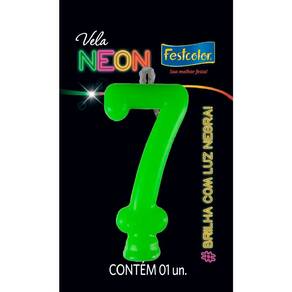 Vela Neon Verde N7 - Festcolor
