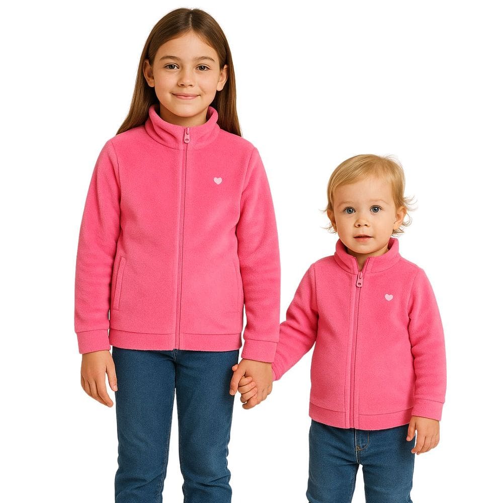 Jaqueta Infantil Menina Fleece Plush Inverno Pelucia 1 A 14