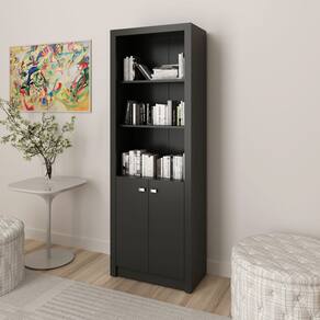 Armário de 2 Portas para Escritório 171x60 Cm ME4110 Preto