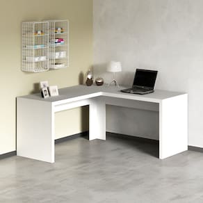 Mesa de Canto para Escritório Branca Office Angular ME4116