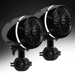 Alto-falantes para motocicletas GoHawk AJ4-Halo LED 4 All-in-One à prova d`água