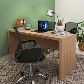 Escrivaninha para Escritório 180x74cm ME4185 Amêndoa