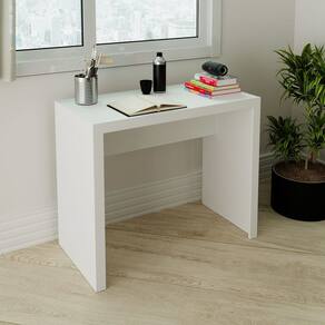 Mesa Escrivaninha para Estudo 90x74cm ME4139 Branco