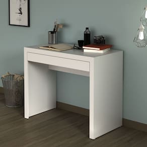 Mesa Escrivaninha para Estudo com 1 Gaveta 74x90 Cm ME4107 Branco