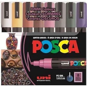 Conjunto de marcadores de pintura Posca PC-5M Water Based Permanent x8