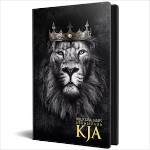 Biblia Sagrada King James Atualizada Leão Rei Dos Reis Capa Dura