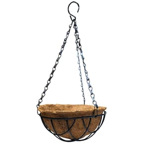 Vaso Suspenso em Fibra de Coco (20x12) TOP GARDEN