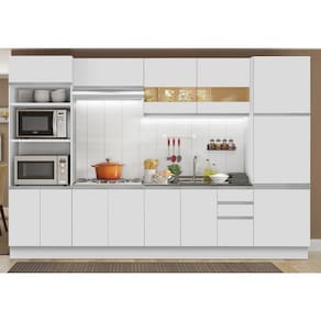 Cozinha CompletaGlamy Roma 3 Gavetas 13 PortasMadesa