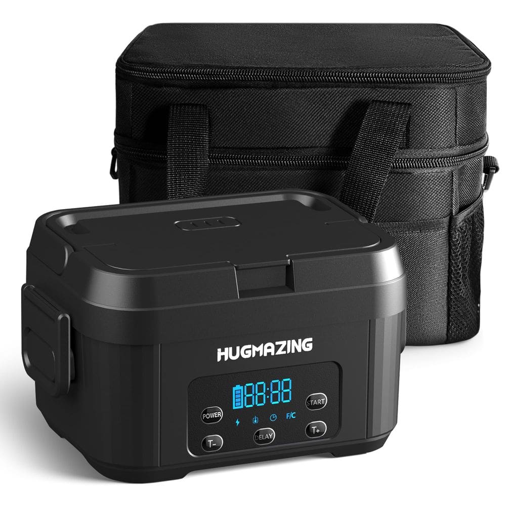 Lancheira elétrica Hugmazing 2024 Recarregável 1100mL SS