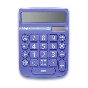 Calculadora Mesa Visor 12 Dig. Azul Mv-4134 Elgin