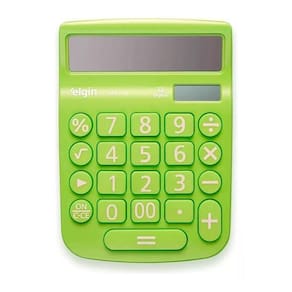 Calculadora Mesa Visor 12 Dig. Verde Mv-4136 Elgin