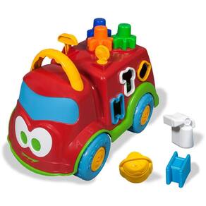 Brinquedo Educativo Bombeirinho c/Blocos Topi - Cardoso Toys