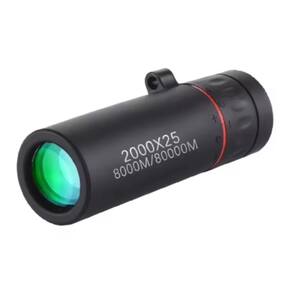 Mini Telescópio Portátil Monocular 8X Preto Camping Esporte