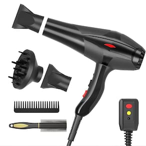Secador de cabelo Conhaze Professional Ionic 2400W Blue Light