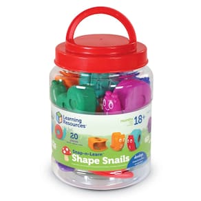 Recursos de aprendizagem de brinquedos Snap-n-Learn Shape Snails 20 peças